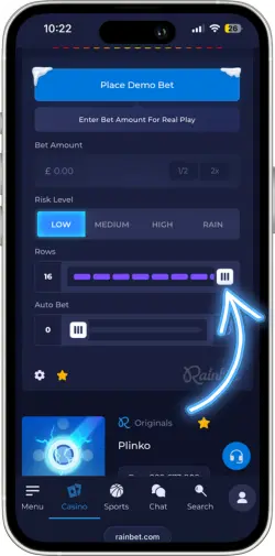 Klizač za podešavanje broja linija