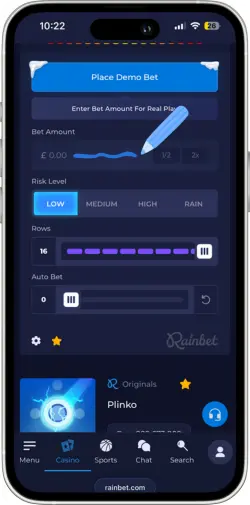 Polje za unos iznosa virtualnog uloga